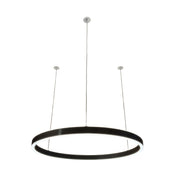 Braga, Pendelleuchte Loop 24V, 75cm Schwarz, moderne Pendelleuchte
