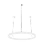 Braga, Pendelleuchte Loop 24V, 75cm Weiss, stilvolle Esstischbeleuchtung
