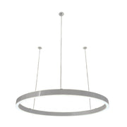Braga, Pendelleuchte Loop 24V, 90cm Aluminium, hochwertige Raumbeleuchtung