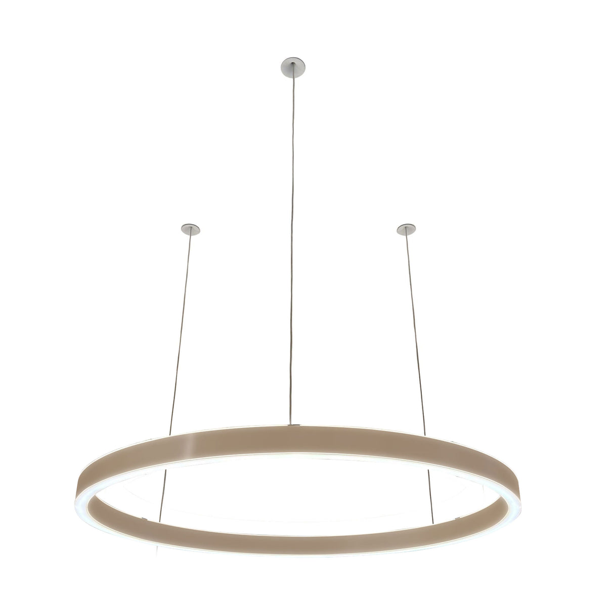 Braga, Pendelleuchte Loop 24V, 90cm Taupe, hochwertige Esstischbeleuchtung