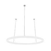 Braga, Pendelleuchte Ovally 24V, 105cm Weiss, moderne Esstischbeleuchtung