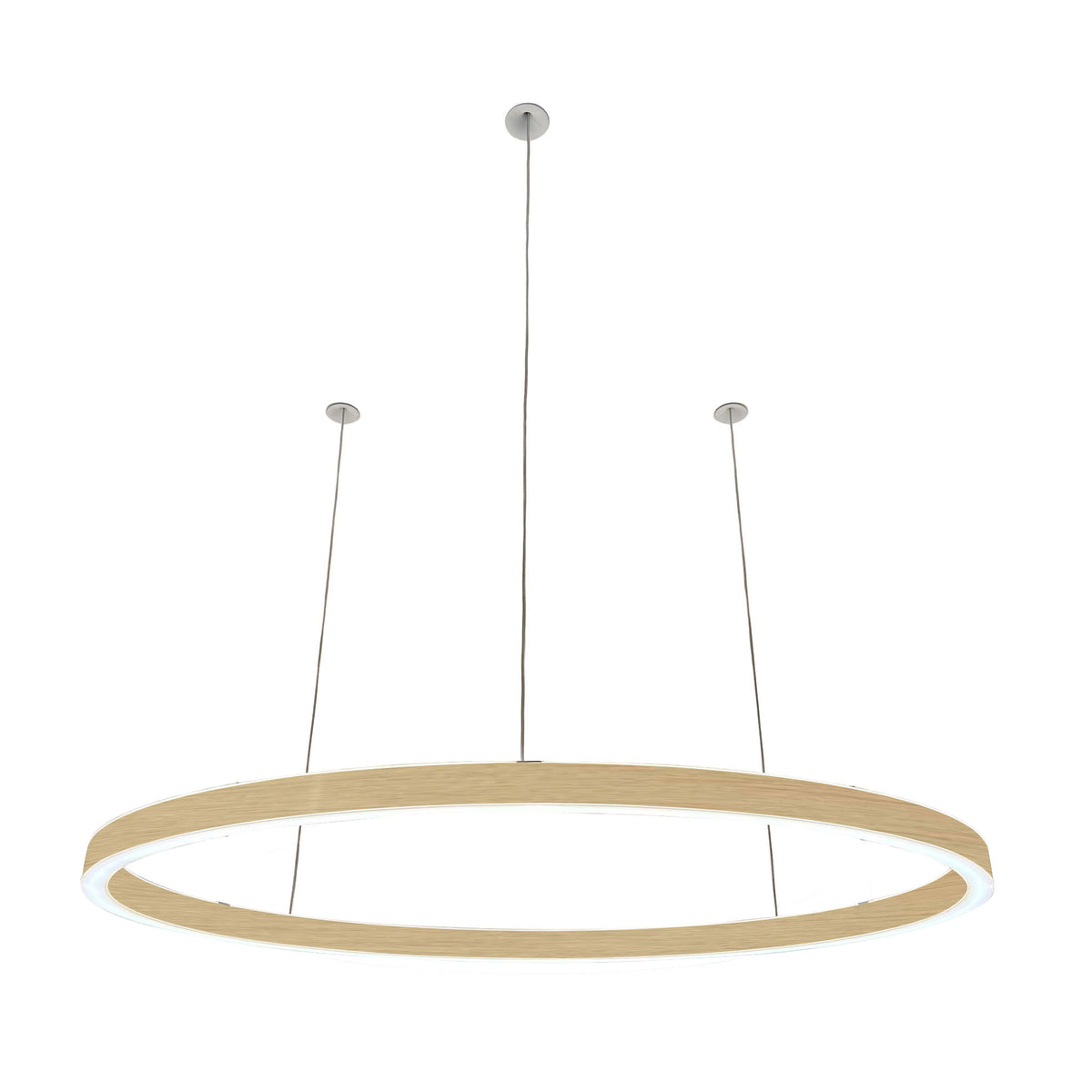 Braga, Pendelleuchte Ovally 24V, 140cm Gold, hochwertige Pendelleuchte