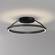 Braga, Deckenleuchte Loop, 50cm Gunmetal, hochwertige Lichtlösung