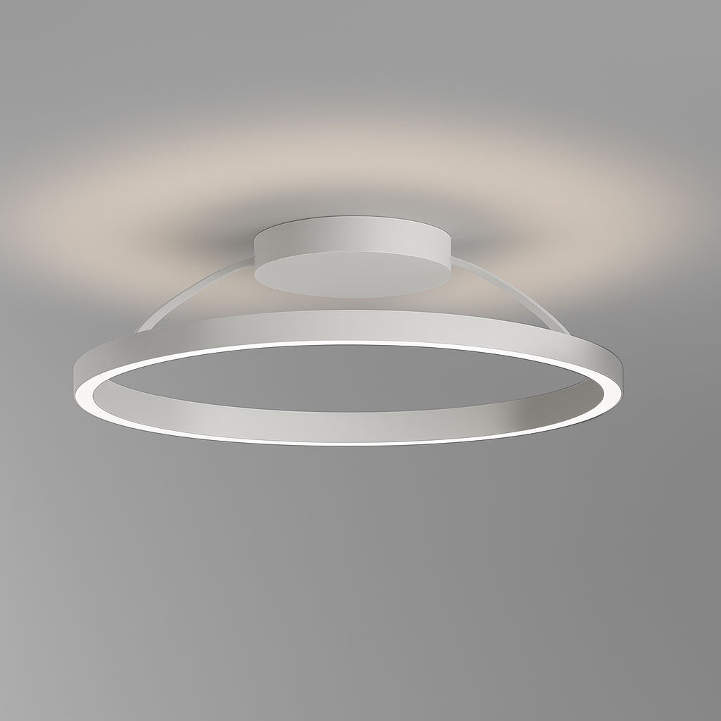 Braga, Deckenleuchte Loop, 60cm Weiss, moderne Deckenbeleuchtung