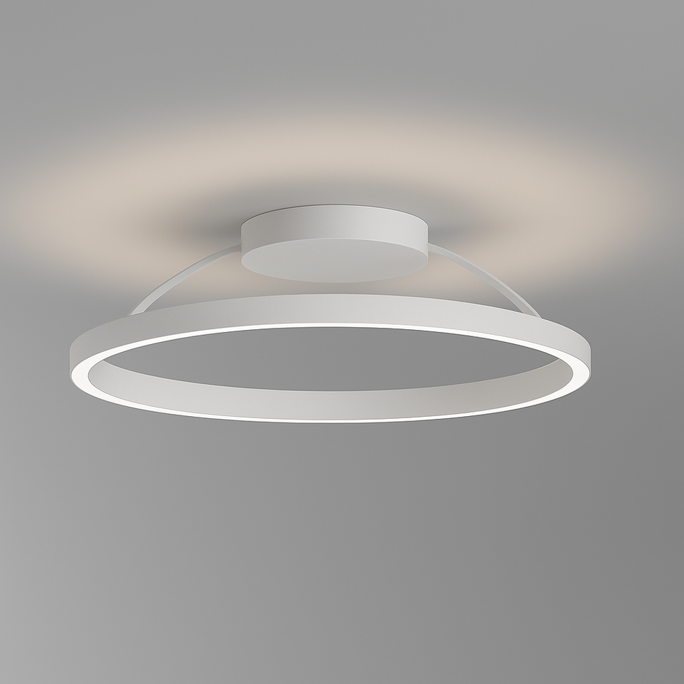 Braga, Deckenleuchte Loop, 60cm Weiss, moderne Deckenleuchte