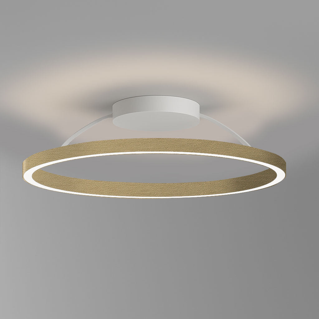 Braga, Deckenleuchte Loop, 70cm Gold, hochwertige Lichtlösung