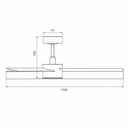 Lupia Licht Deckenventilator California, Skizze
