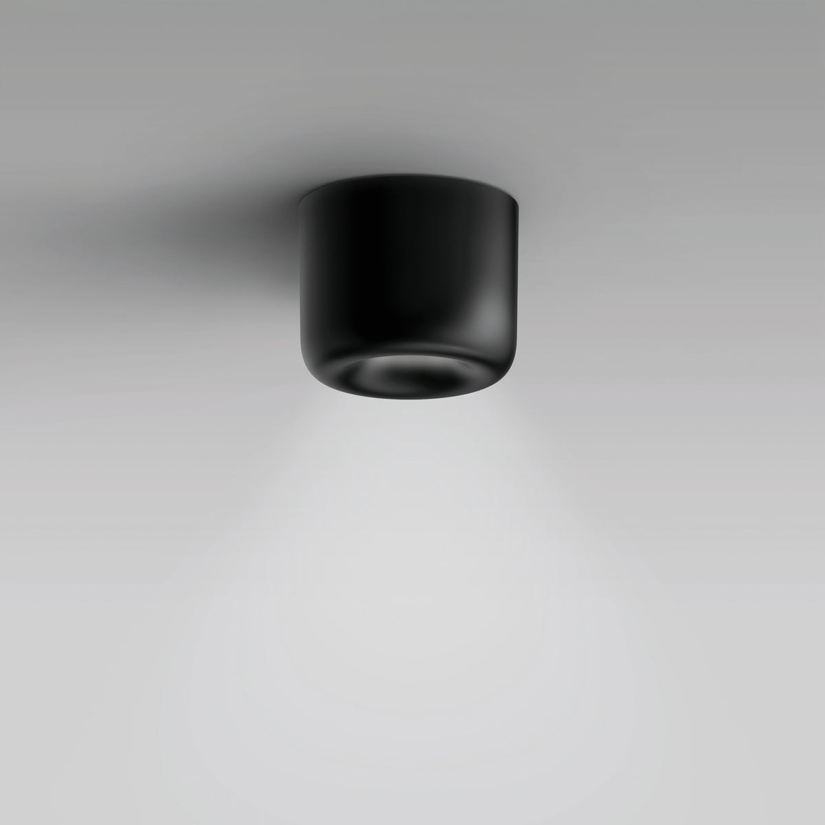 Serien, Deckenleuchte Cavity L, Schwarz, moderne Lichtlösung
