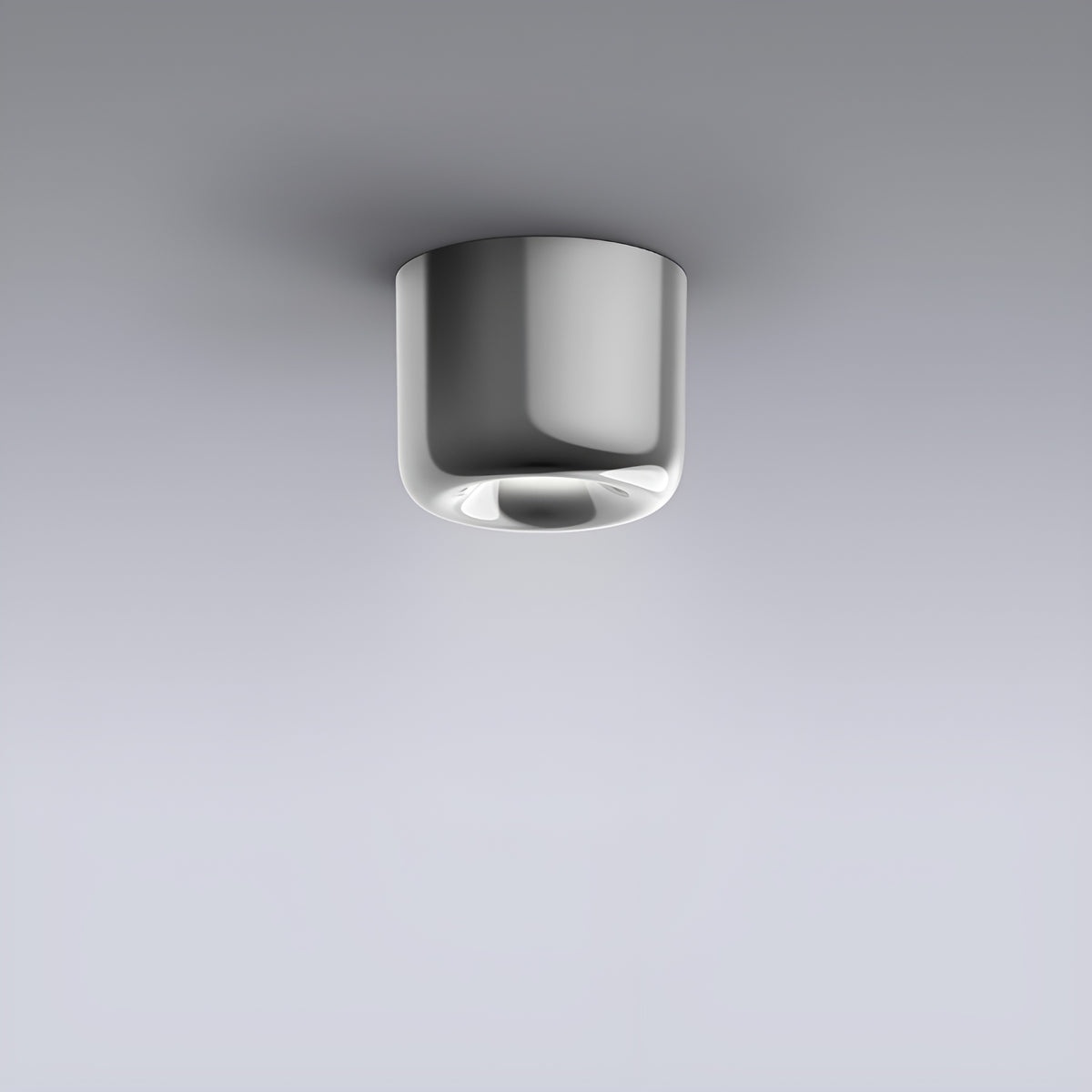Serien, Deckenleuchte Cavity S, Aluminium, hochwertige Lichtlösung