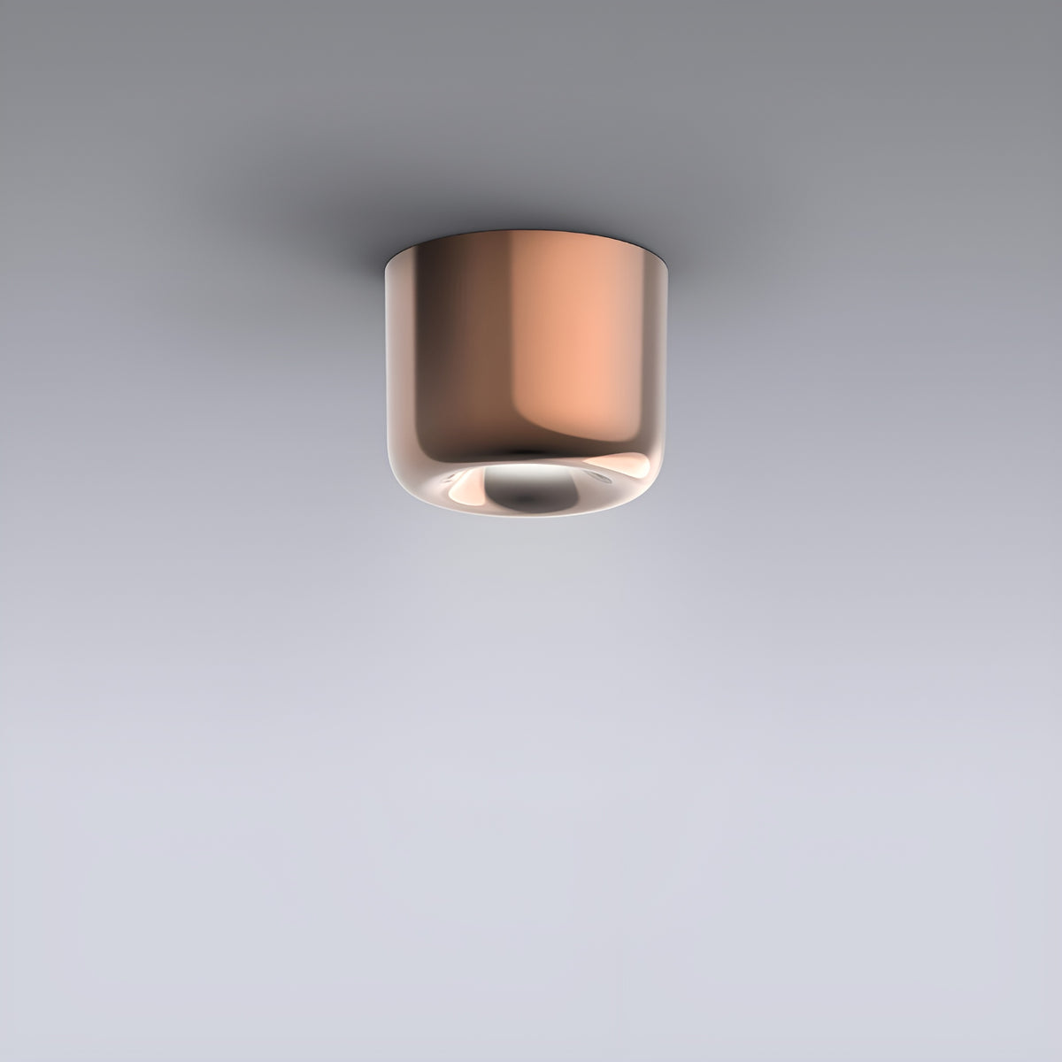 Serien, Deckenleuchte Cavity S, Bronze, moderne Raumbeleuchtung