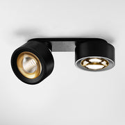 DLS Lighting, Clippo Optic Duo, Schwarz-Gold, dekorative Akzentbeleuchtung
