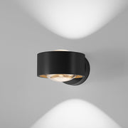 DLS Lighting, Clippo Optic Wandleuchte, Schwarz-Gold, dekorative Akzentbeleuchtung