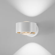 DLS Lighting, Clippo Optic Wandleuchte, Weiss-Gold, moderne Akzentbeleuchtung