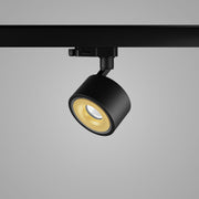 DLS Lighting, 3-Phasenstromschienenstrahler Clippo S, Schwarz-Gold, hochwertige Lichtlösung