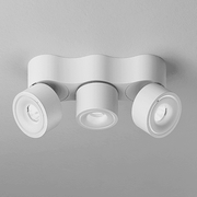 DLS Lighting, Aufbaustrahler Clippo S klein Trio, Weiss, moderne Lichtlösung
