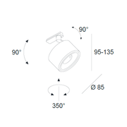 DLS Lighting, 1-Phasenstromschienenstrahler Clippo S, technische Lichtplanung