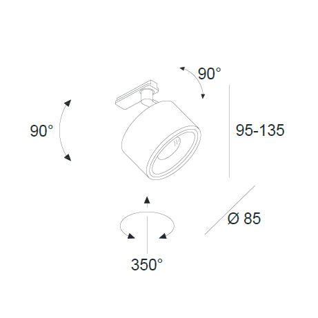 Clippo S single-phase track spotlight 