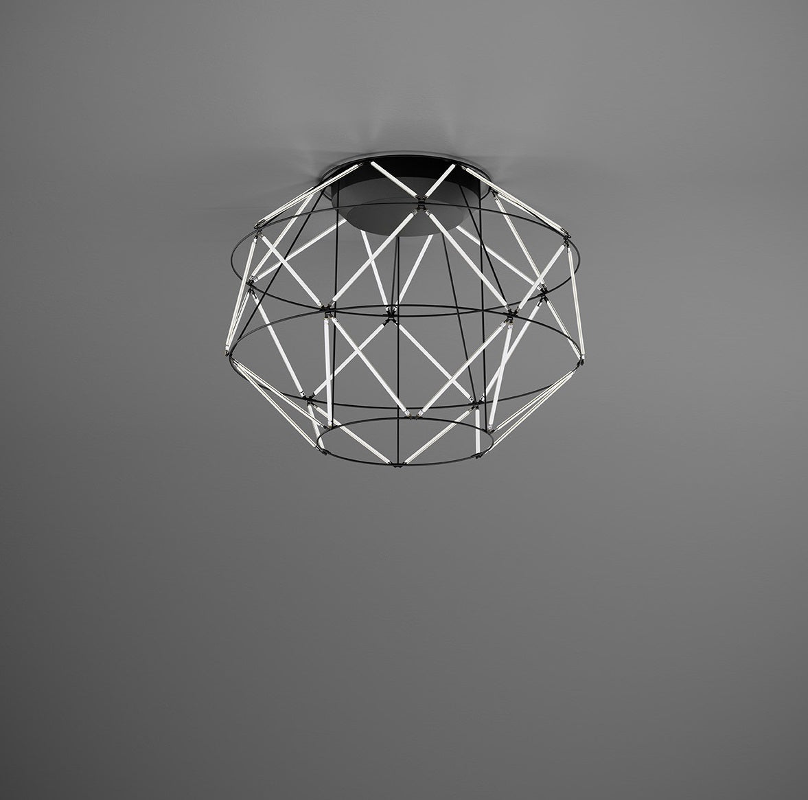 Urban Lighting, Deckenleuchte Euclide, 56cm Schwarz, stilvolle Deckenbeleuchtung