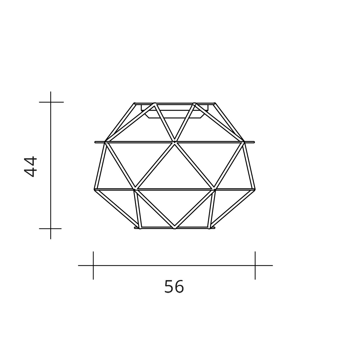 Urban Lighting, Deckenleuchte Euclide, 56cm Skizze, technische Lichtplanung