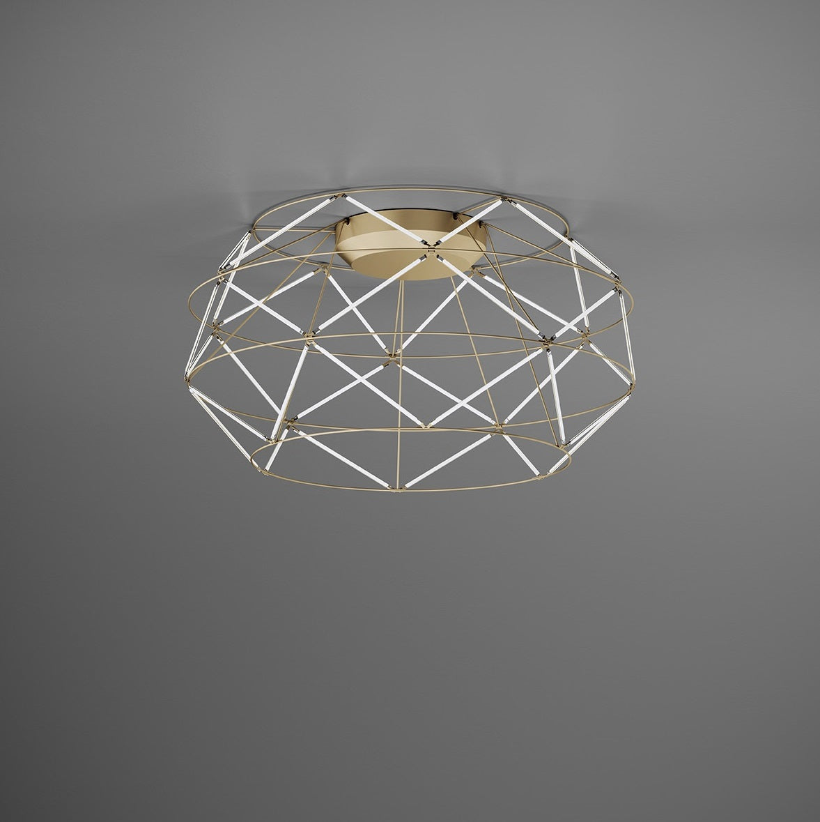 Urban Lighting, Deckenleuchte Euclide, 70cm Gold, hochwertige Lichtlösung