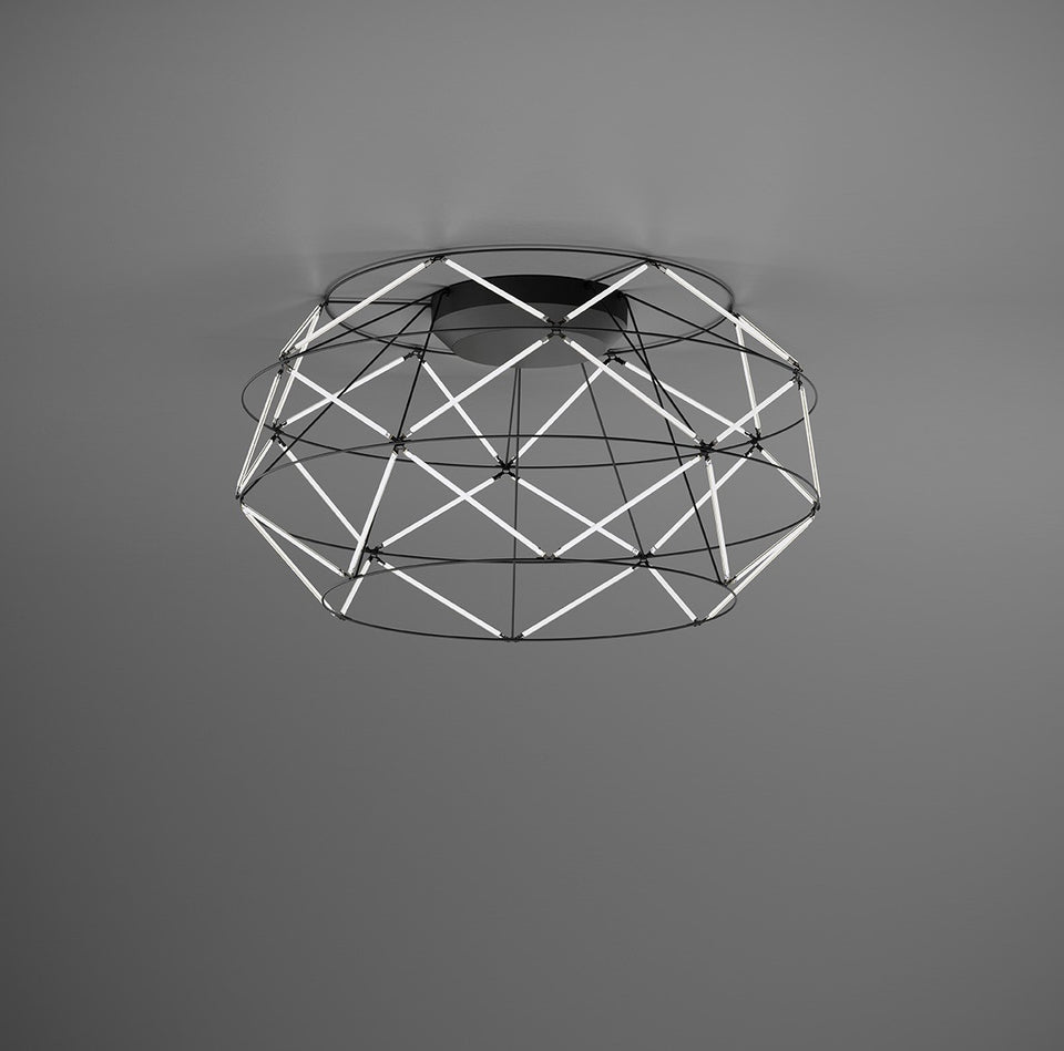 Urban Lighting, Deckenleuchte Euclide, 70cm Schwarz, moderne Deckenleuchte