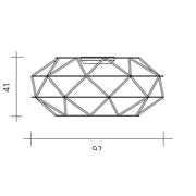 Urban Lighting, Deckenleuchte Euclide, 92cm Skizze, technische Lichtplanung