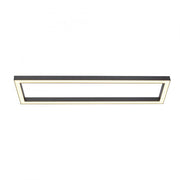 Pure, Deckenleuchte Lines Square, 110cm Anthrazit, moderne Deckenleuchte