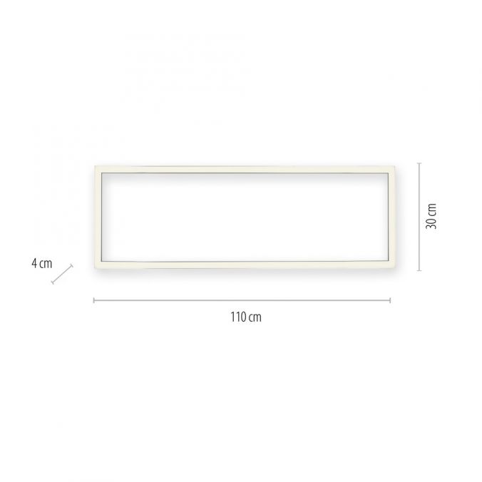 Pure, Deckenleuchte Lines Square, 110cm Skizze, technische Lichtplanung