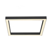 Pure, Deckenleuchte Lines Square, 55cm Anthrazit, moderne Lichtlösung