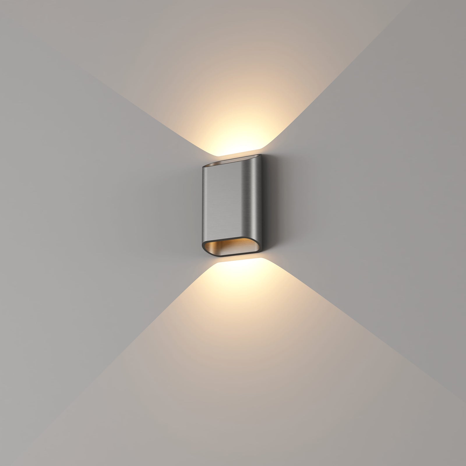 Artdelight, Wandleuchte Diaz Up/Down, Gunmetal S, stilvolle Außenbeleuchtung