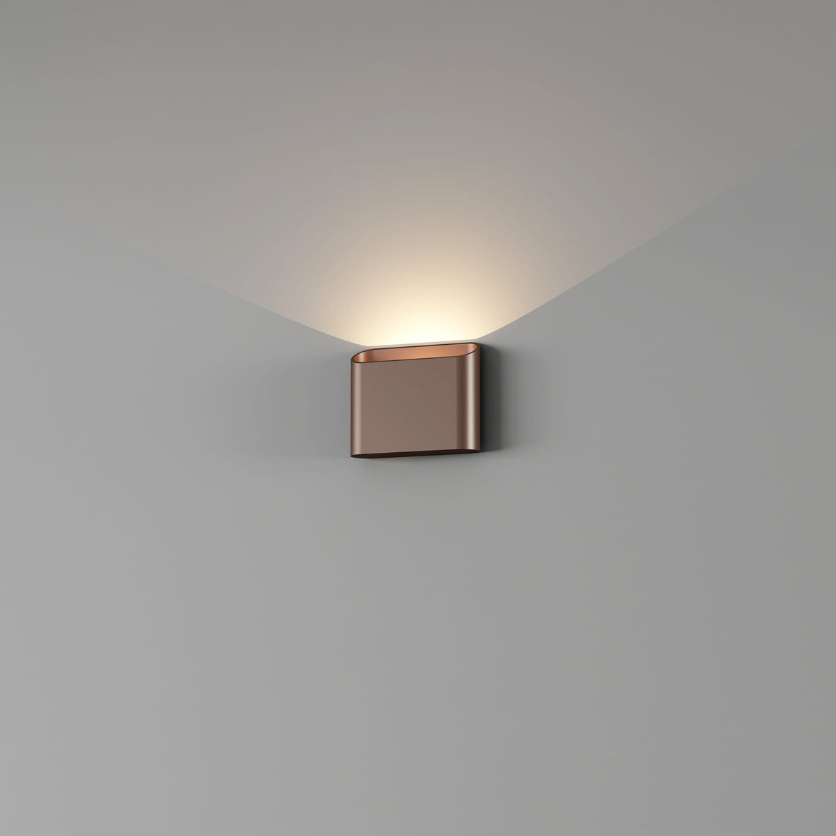 Artdelight, Wandleuchte Diaz Single, Bronze, hochwertige Außenbeleuchtung