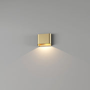 Artdelight, Wandleuchte Diaz Single, Gold gebürstet, stilvolle Außenleuchte