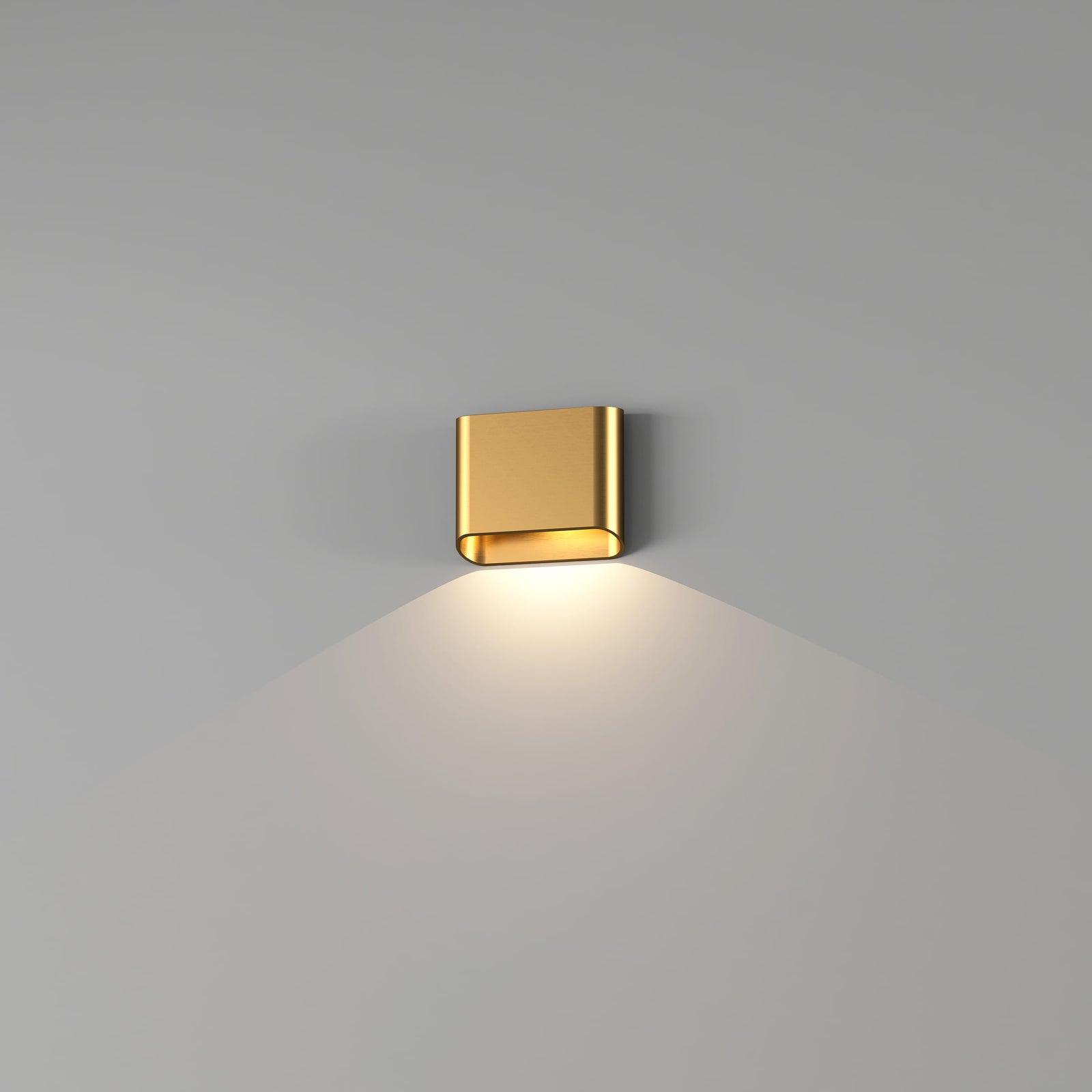 Artdelight, Wandleuchte Diaz Single, Gold, moderne Lichtlösung