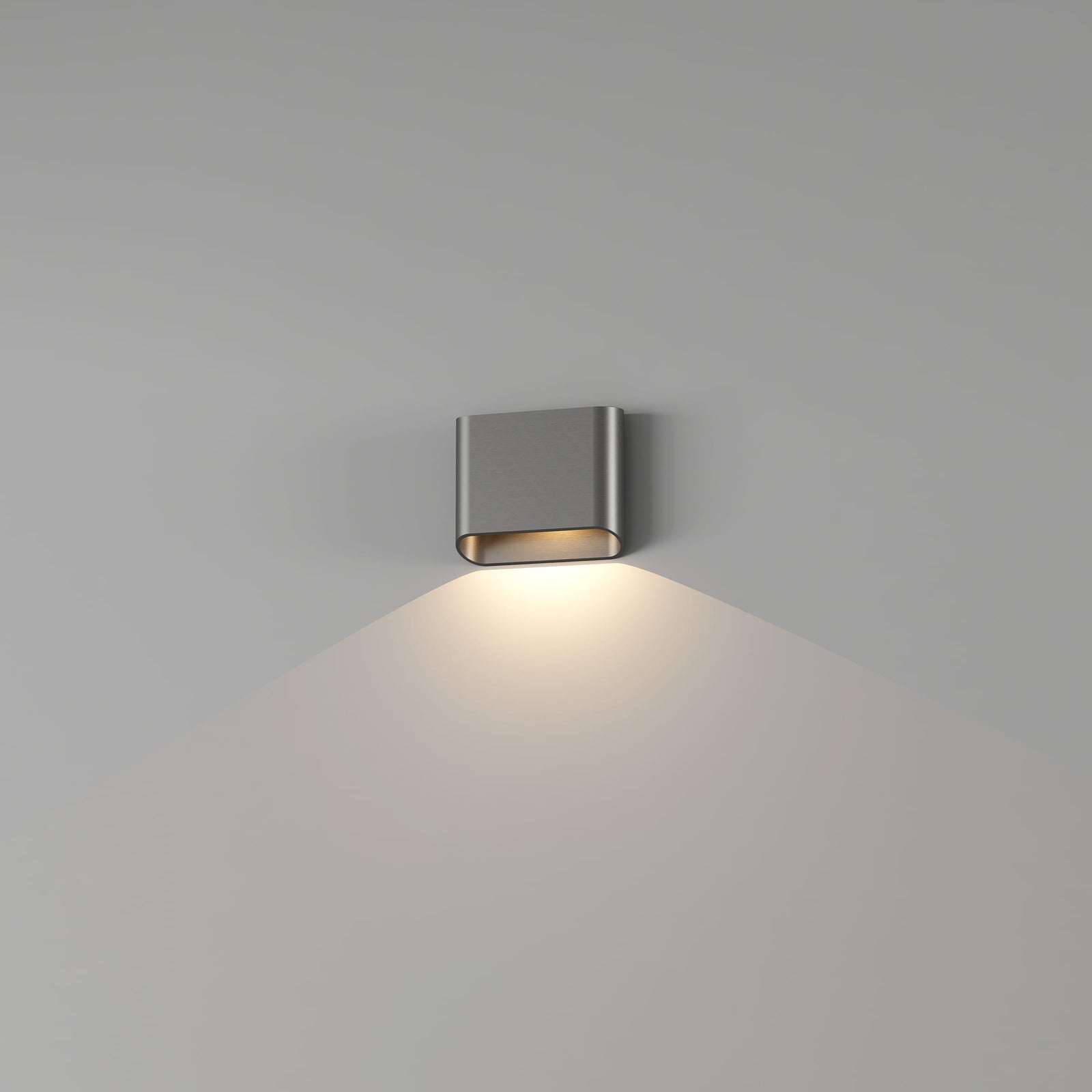 Artdelight, Wandleuchte Diaz Single, Gunmetal, moderne Wandbeleuchtung