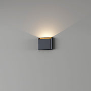 Artdelight, Wandleuchte Diaz Single, Schwarz-Gold, stilvolle Wandbeleuchtung