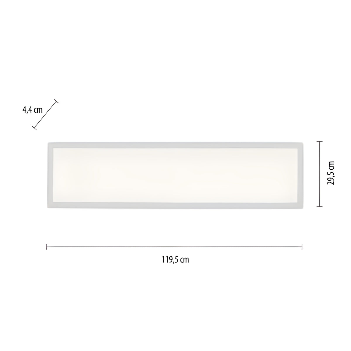 Paul Neuhaus, Deckenleuchte Flat, Skizze, technische Lichtplanung
