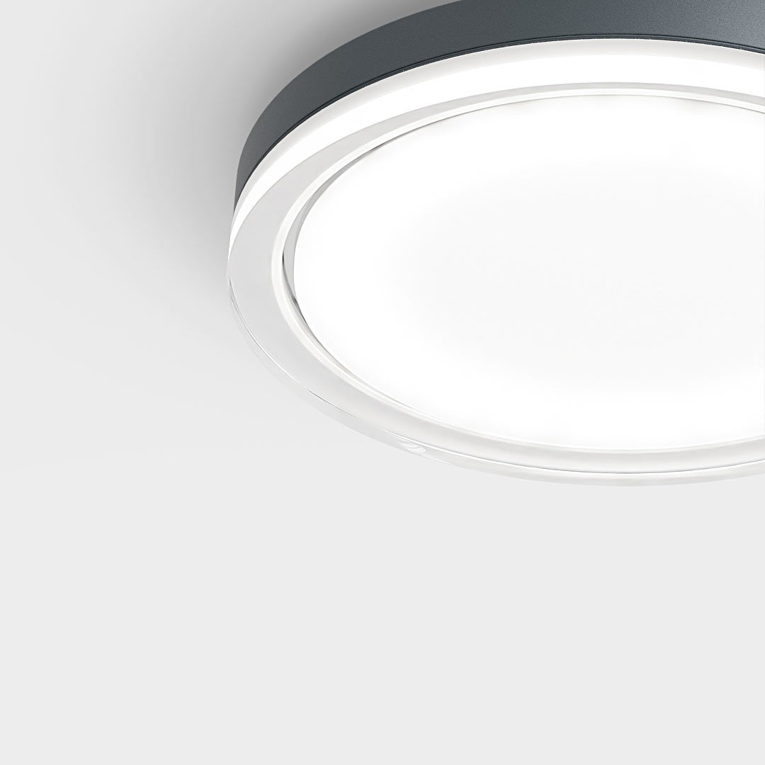 IP44.de LED Deckenleuchte lisc, schwarz, Nahaufnahme
