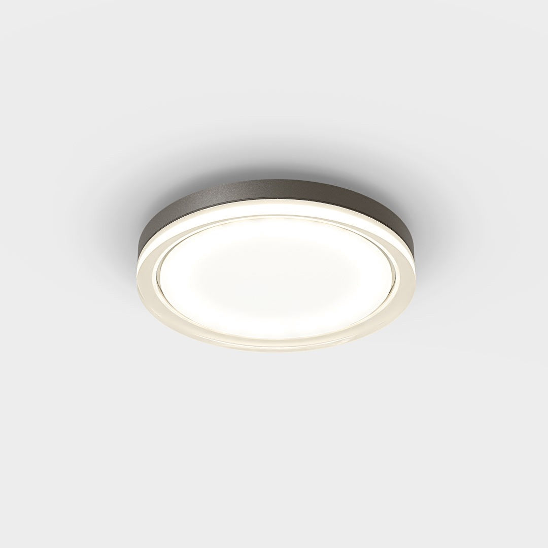 IP44.de LED Deckenleuchte lisc, braun, Vorderansicht