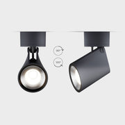 IP44.de LED Deckenleuchte stic, schwarz, Nahaufnahme, drehbar