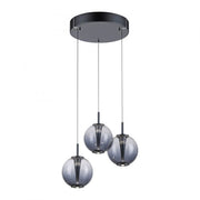 Pure, Pendelleuchte E-Infinity Rondell, Anthrazit, moderne Pendelleuchte