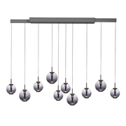 Pure, Pendelleuchte E-Infinity, Anthrazit, moderne Pendelleuchte