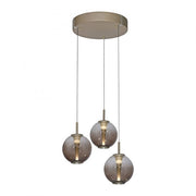 Pure, Pendelleuchte E-Infinity Rondell, Bronze, stilvolle Pendelleuchte
