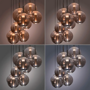 Pure, Pendelleuchte E-Infinity, Bronze Detail, moderne Lichtlösung