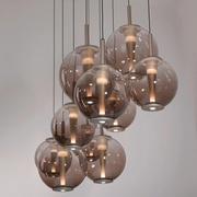 Pure, Pendelleuchte E-Infinity, Bronze Detail, hochwertige Pendelleuchte