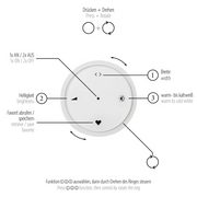Pure, Pendelleuchte E-Infinity, Fernbedienung, moderne Lichtsteuerung