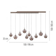 Pure, Pendelleuchte E-Infinity, Skizze, technische Lichtplanung