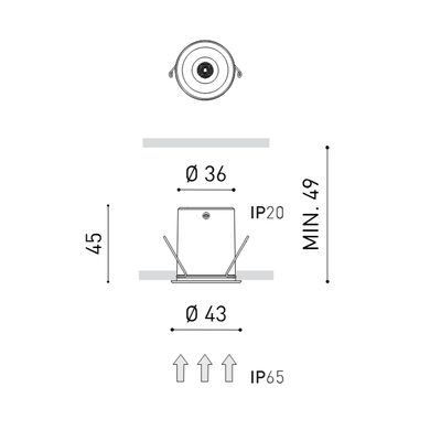 Deckeneinbauleuchte Shot