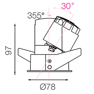 Einbaustrahler Sense 2.0 DA68