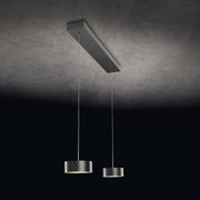 Holtkötter, Pendelleuchte Favor, 2-flammig Platin, moderne Pendelleuchte