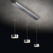 Holtkötter, Pendelleuchte Favor, 3-flammig Platin, stilvolle Lichtlösung